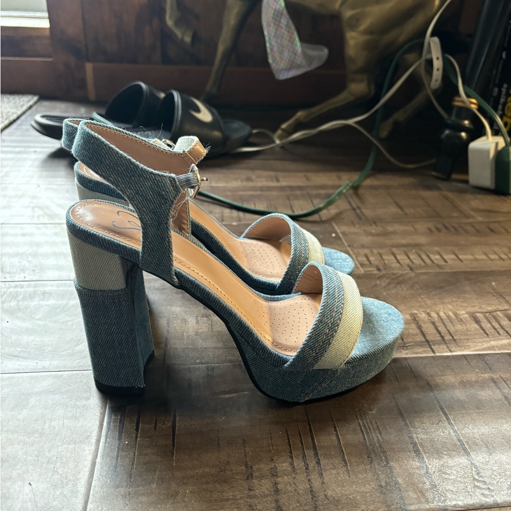 Denim Heels